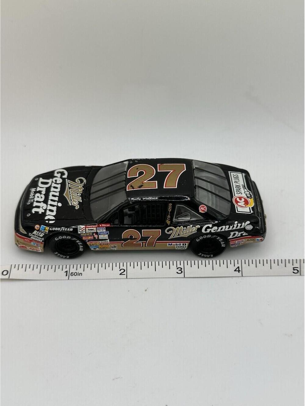 1990 RUSTY WALLACE MILLER GENUINE DRAFT PONTIAC GRAND PRIX 1/64 DIECAST NASCAR